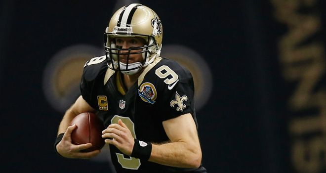 Drew Brees: threw four touchdown passes as the Saints routed Tampa Bay