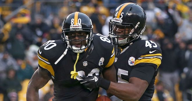 Plaxico Burress: scored his first TD since returning for his second spell with the Steelers