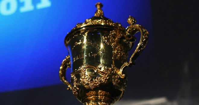 The Webb Ellis trophy: currently held by New Zealand, but who will hold it aloft in 2015?