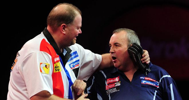 Van Barneveld & Taylor: fell out during World Championship clash