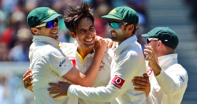 Mitchell Johnson: the left-arm paceman led the way for Australia with 4-63