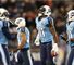 Jason McCourty (c) of the Tennessee Titans celebrates an interception
