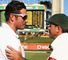 Graeme Smith and Ricky Ponting after their final meeting in Test cricket
