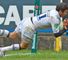 Pierre Berard crosses for Montpellier's opening try