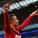 Robin van Persie celebrates his late winner