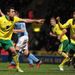 The goals keep coming at Carrow Road as Norwich make it 4-3 when Russell Martin scores his second by diverting a Bradley Johnson shot into the net.