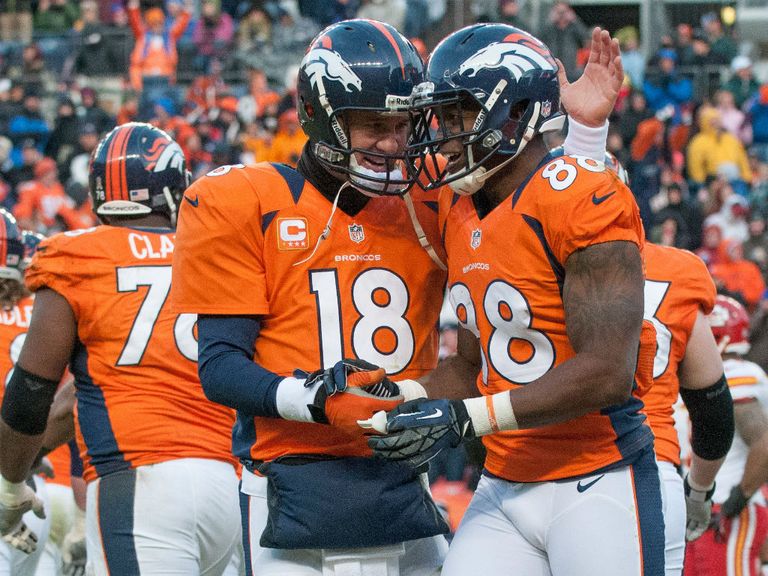 Peyton Manning: Celebrates yet another win for Denver