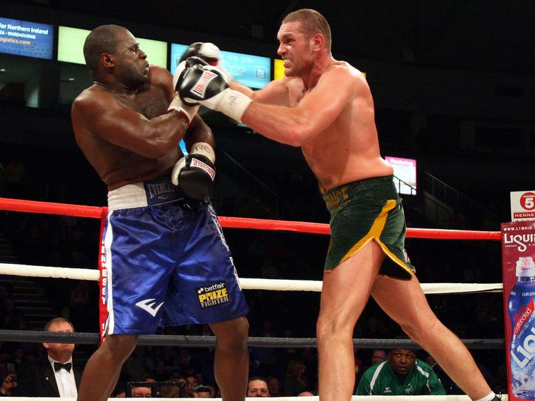 Fury (right): Patient win in Belfast