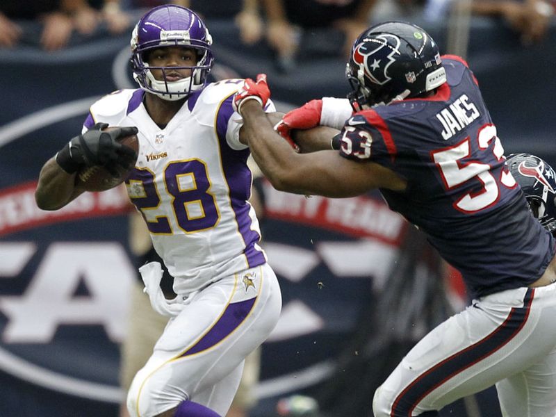The Vikings boosted their play-off hopes with a shock win over the Texans