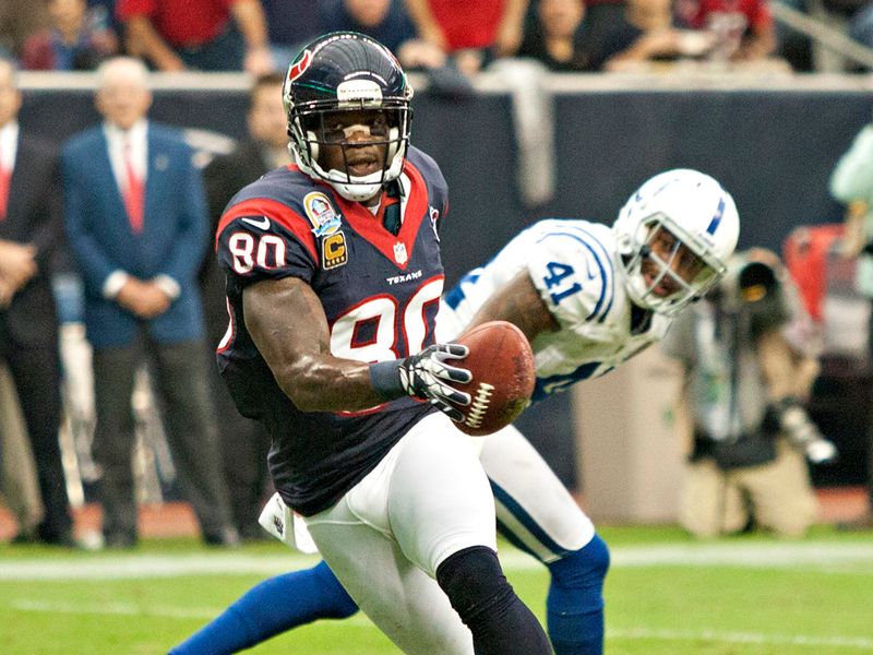 Andre Johnson had 151 receiving yards as the Houston Texas beat Andrew Luck and the Indianapolis Colts