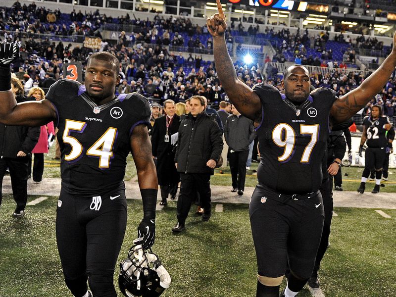...While the Ravens were left celebrating after securing the AFC North title