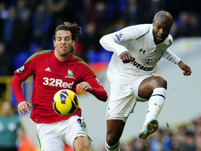 Spurs defender William Gallas managed to keep Swans marksman Michu at bay