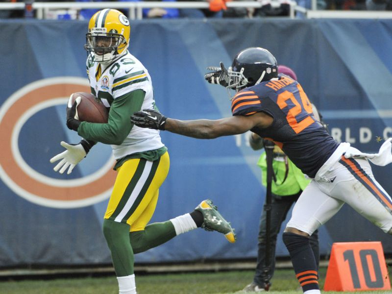 James Jones caught three touchdown passes as the Green Bay Packers got the better of the Chicago Bears