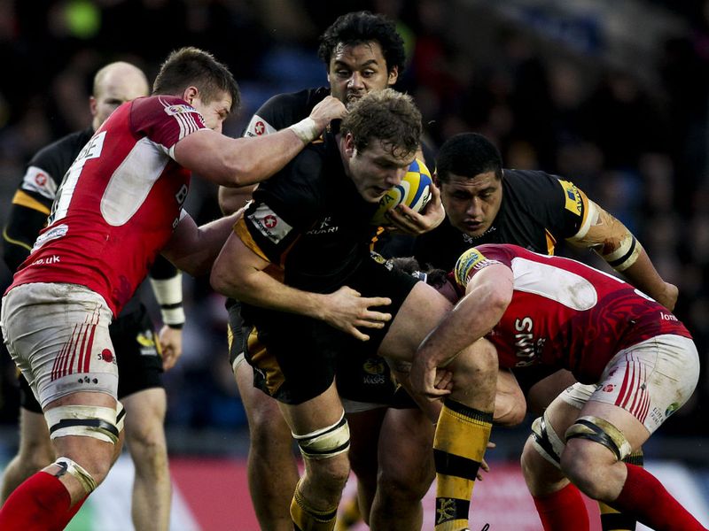 Joe Launchbury: Played his part in the win for Wasps