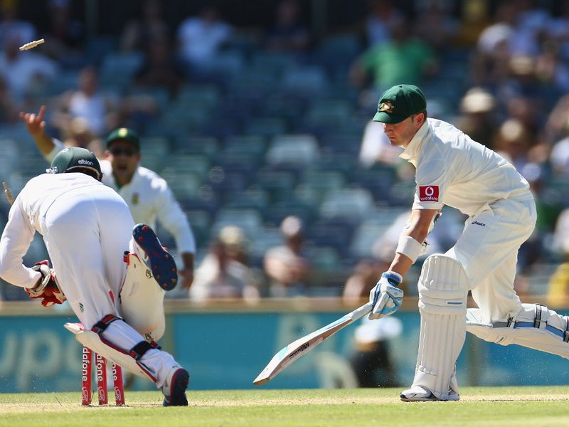 Clarke was stumped off Peterson for 44.