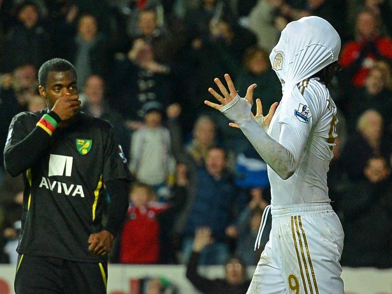 Michu nets a second-half brace as Swansea fight back against Norwich. But the game ends 4-3 to the visitors despite the best efforts of the Spanish striker
