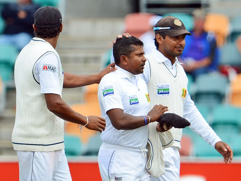 Herath took five wickets on the day as Australia collapsed to 278 all out.