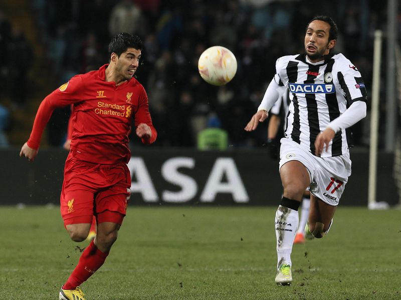 Meanwhile Luis Suarez and Liverpool are struggling to extend their advantage over Udinese