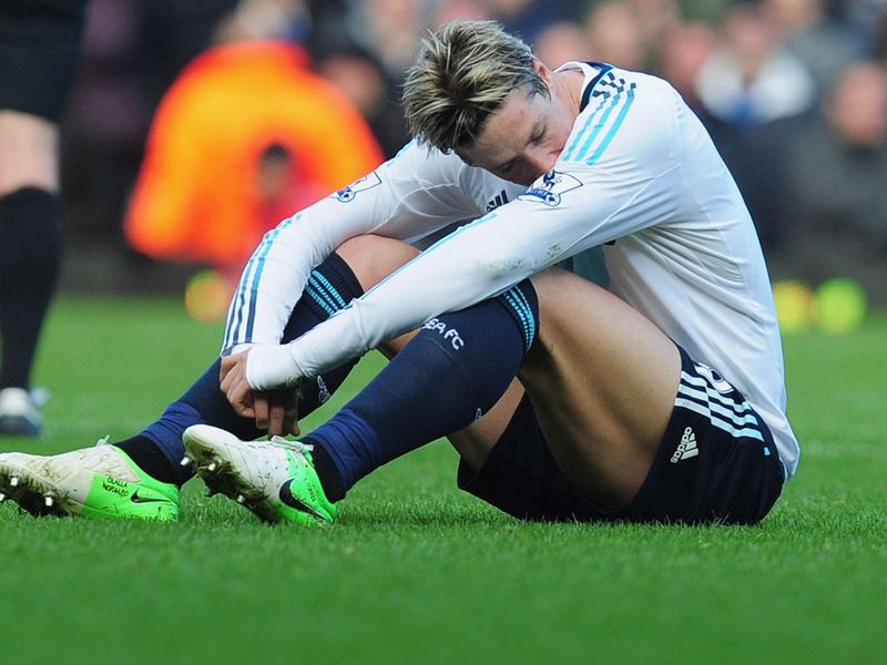 Torres showed his frustration after more struggles in front of goal
