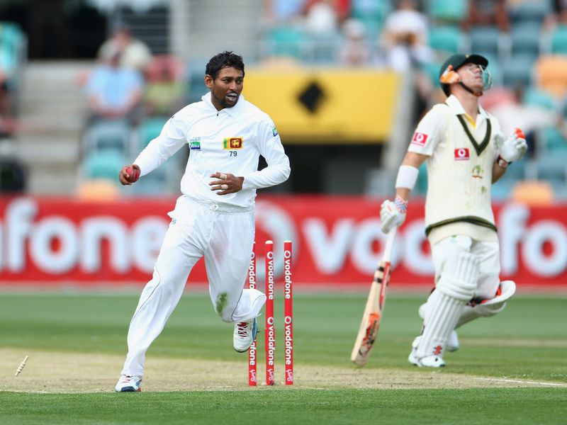 Warner was run out shortly before the lunch break.