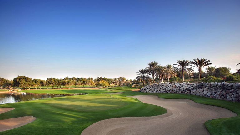 The 12th hole at Abu Dhabi
