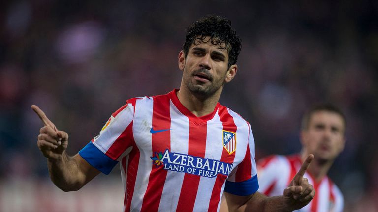 Diego da Silva Costa celebrates for Atletico Madrid