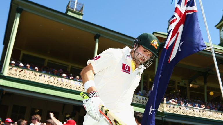 Australia started their innings with the first ball, and Ed Cowan was soon out for four, the score on 36.