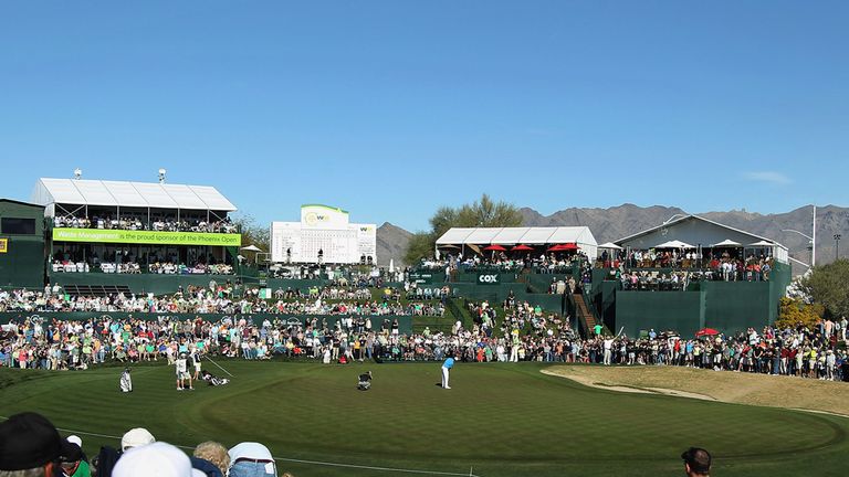 The 18th hole at TPC Scottsdale