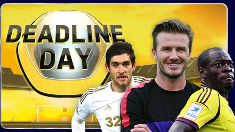 David Beckham, Danny Graham and Christopher Samba all moved on transfer deadline day