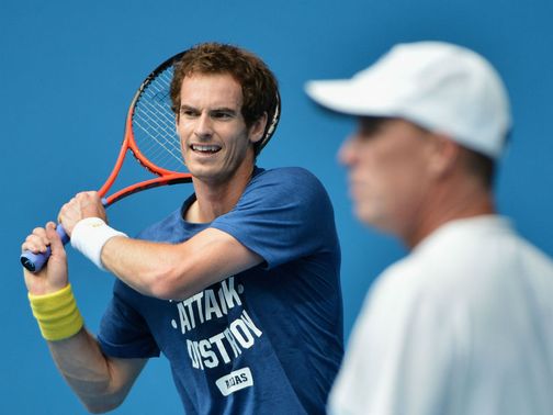 Andy Murray: Gets ready to face Jeremy Chardy