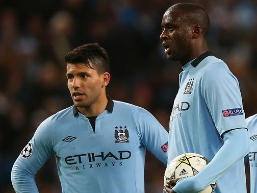 Sergio Aguero (left): Hamstring problem