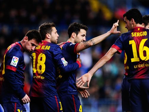 Barcelona had an easy night in Malaga
