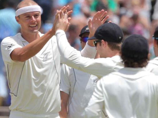 A much-improved day for Chris Martin and his team-mates