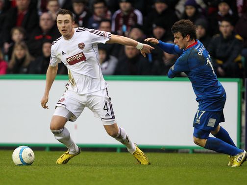 Danny Wilson in action against Inverness