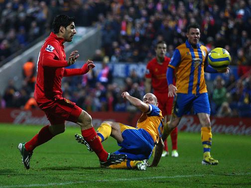 Luis Suarez scored a controversial goal