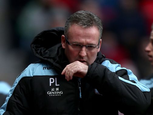 Paul Lambert: Appreciates the supprt he has had