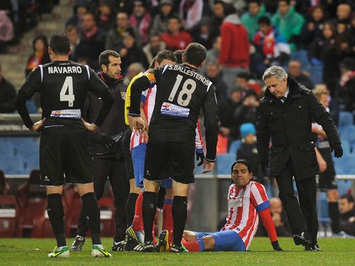 Atletico Madrid won but Falcao went off injured.&nbsp;
