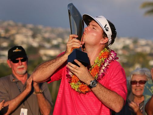 Henley celebrates his Sony Open in Hawaii victory