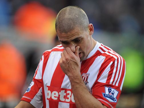 Walters endured a miserable day for Stoke