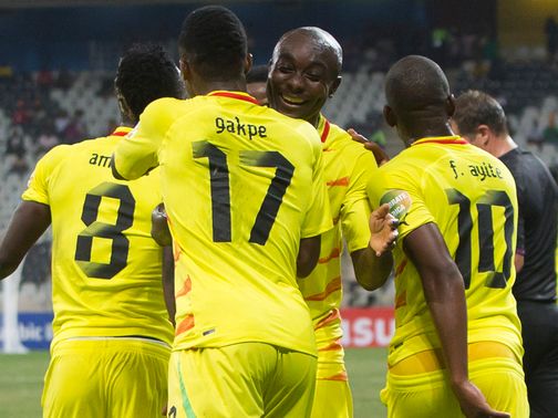 Celebrations for quarter-finalists Togo