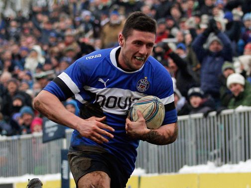 Jack Cuthbert scored a hat-trick of tries for Bath