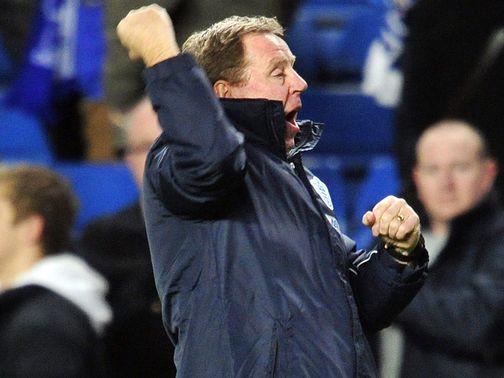 QPR boss Harry Redknapp can celebrate victory at Southampton.