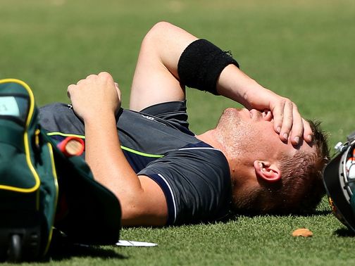 Warner: Thumb injury
