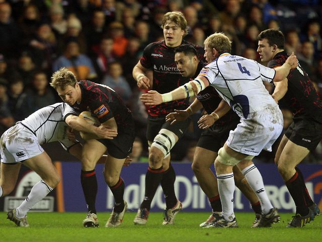 Greig Tonks in action for Edinburgh