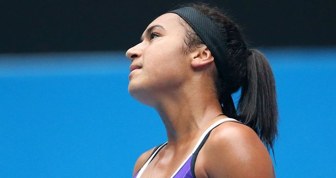 Heather Watson: Battled bravely against Agnieszka Radwanska