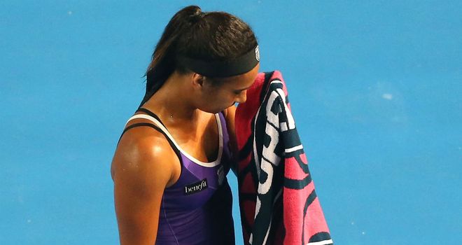 Heather Watson: Lost in three sets to Anastasija Sevastova