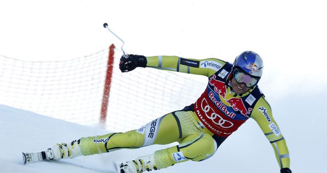 Aksel Lund Svindal: won the men's World Cup super-G on Friday