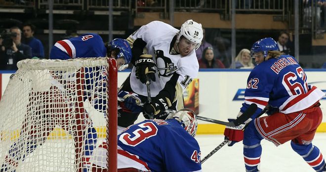 James Neal: In action for the Pittsburgh Penguins against the New York Rangers