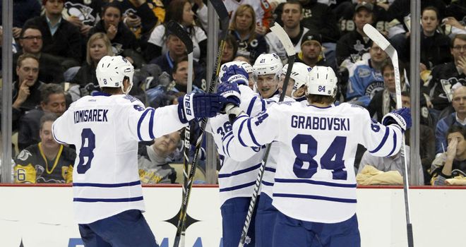 James van Riemsdyk: Scored two goals for the Toronto Maple Leafs