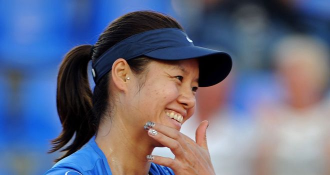 Li Na: All smiles after finishing off Klara Zakopalova following a nervy final set
